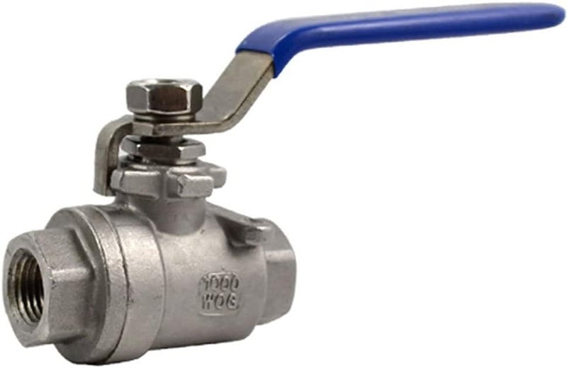 Varmhus NPT Female 316 Stainless Steel Full Port Ball Valve Vinyl Handle WOG1000 (1-1/4") - Image 2